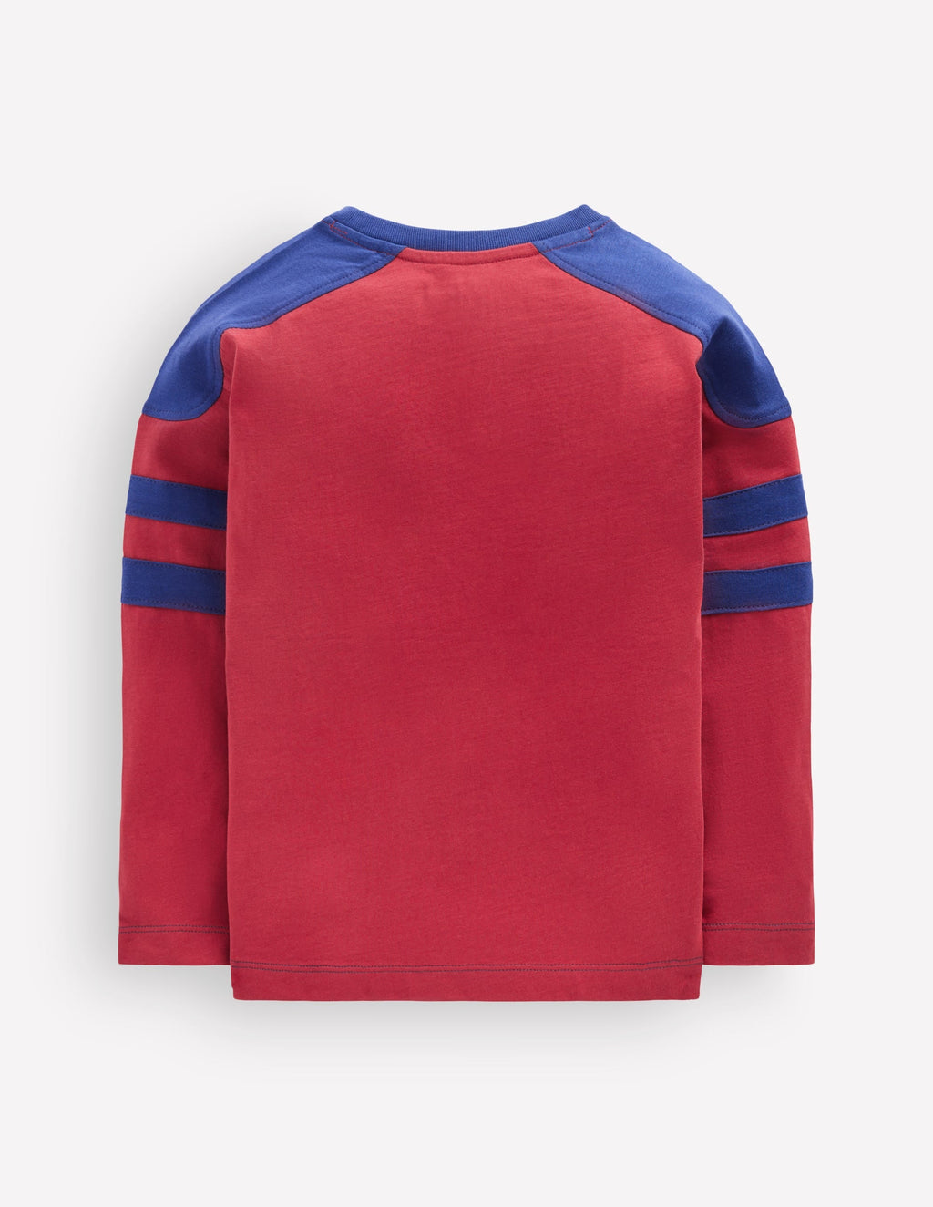 Colour Block T-shirt-Red Earth
