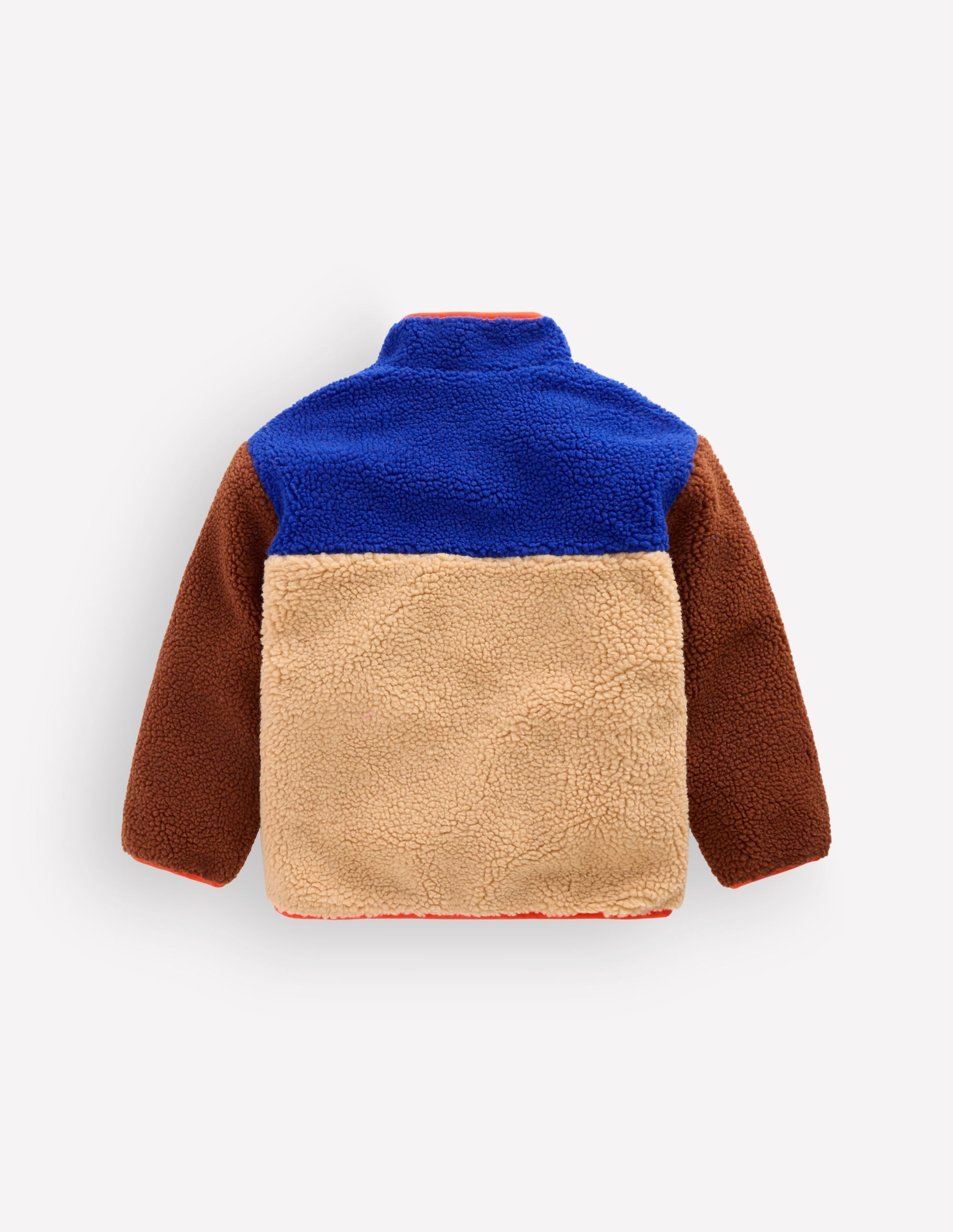 Cosy Borg Mix Jacket-Borg Yellow Colourblock