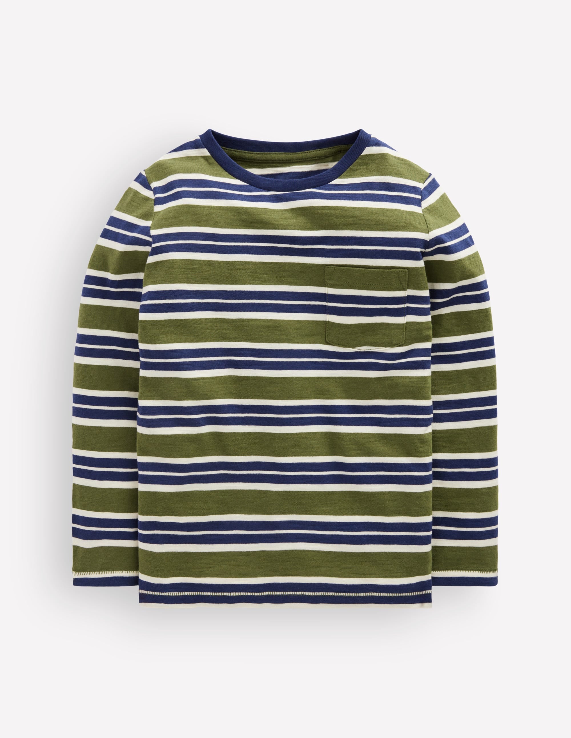 Everyday Long Sleeve T-Shirt-College Navy / Chive