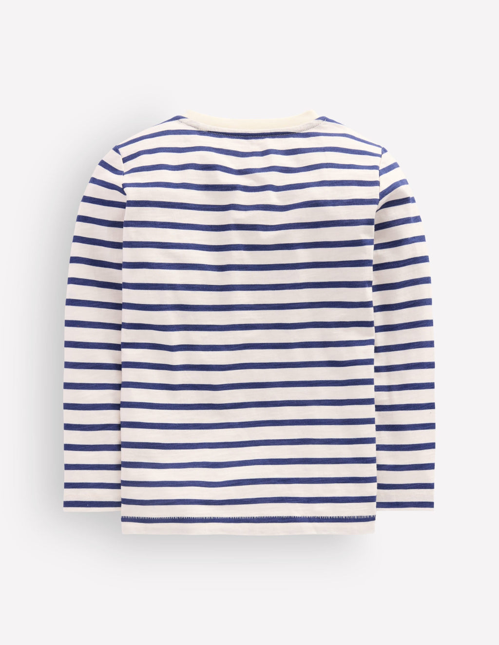 Everyday Long Sleeve T-Shirt-Soft Ivory/ College Navy