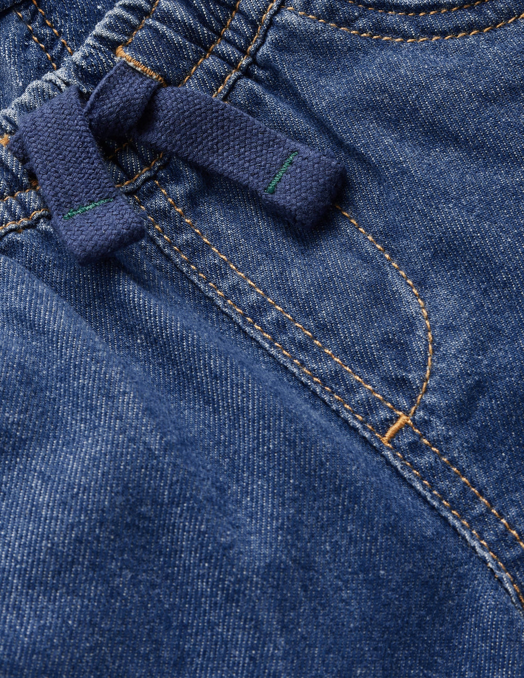 Easy Straight Pants-Denim