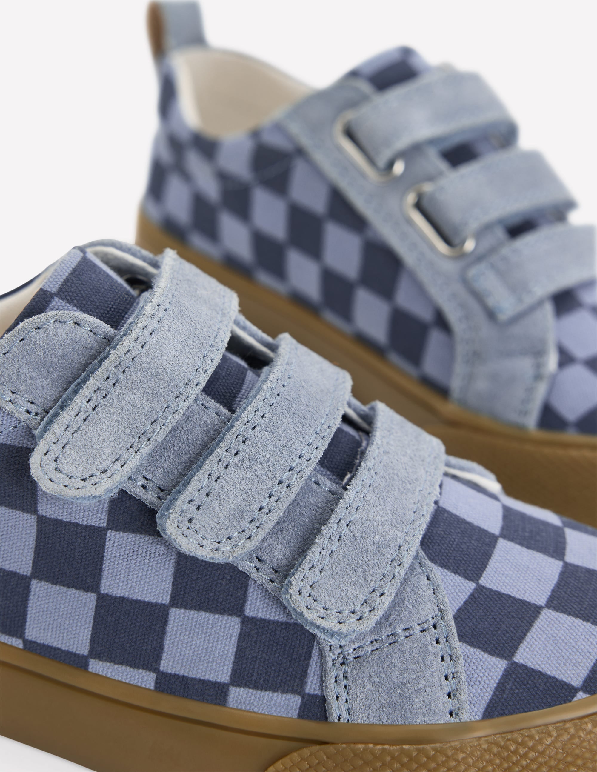 Low Tops (Boys)-Checkerboard Blue