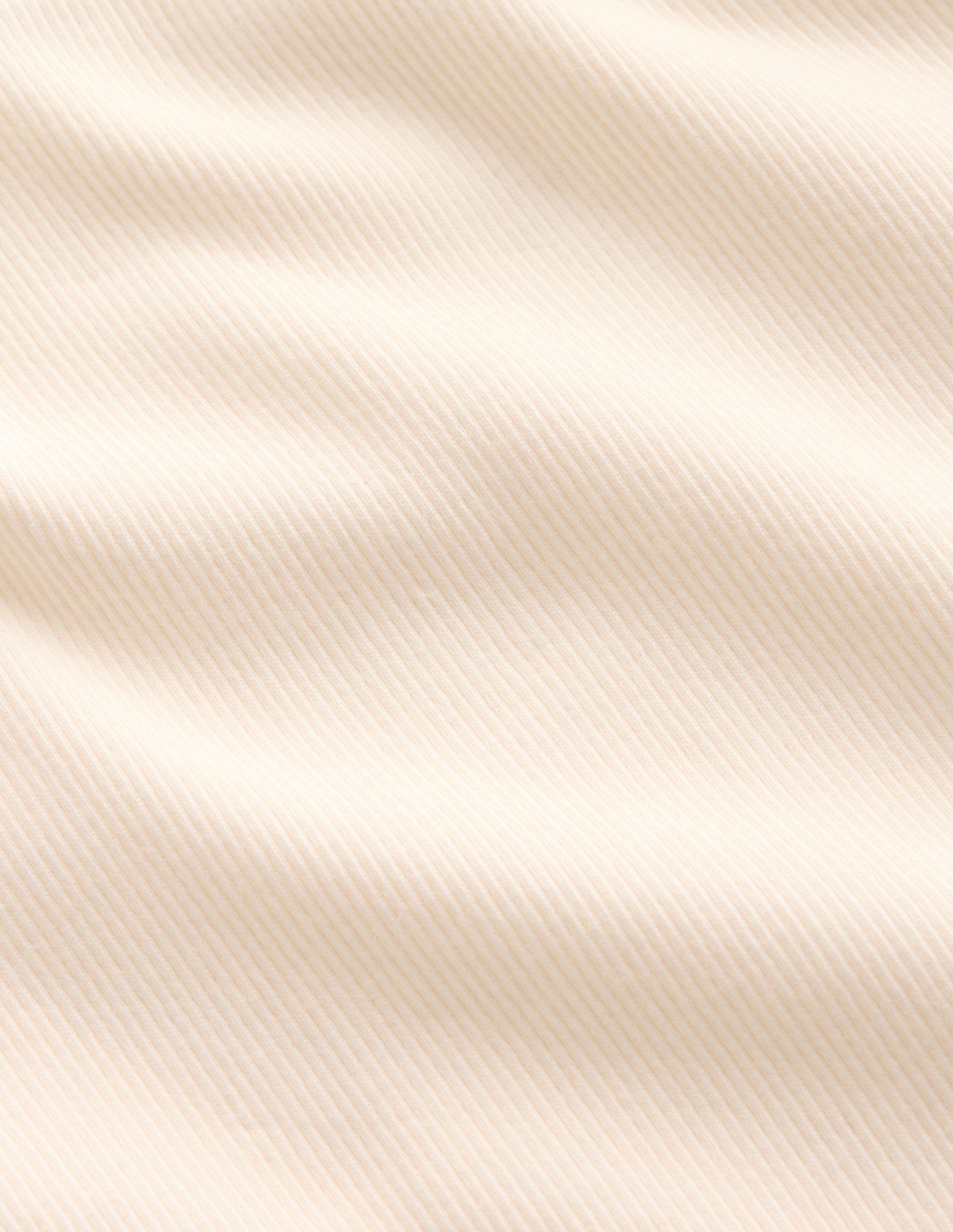 Ribbed Long Sleeve T-shirt-Soft Ivory