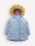 Showerproof Fisherman Coat-Glacier Blue Ditsy Floral