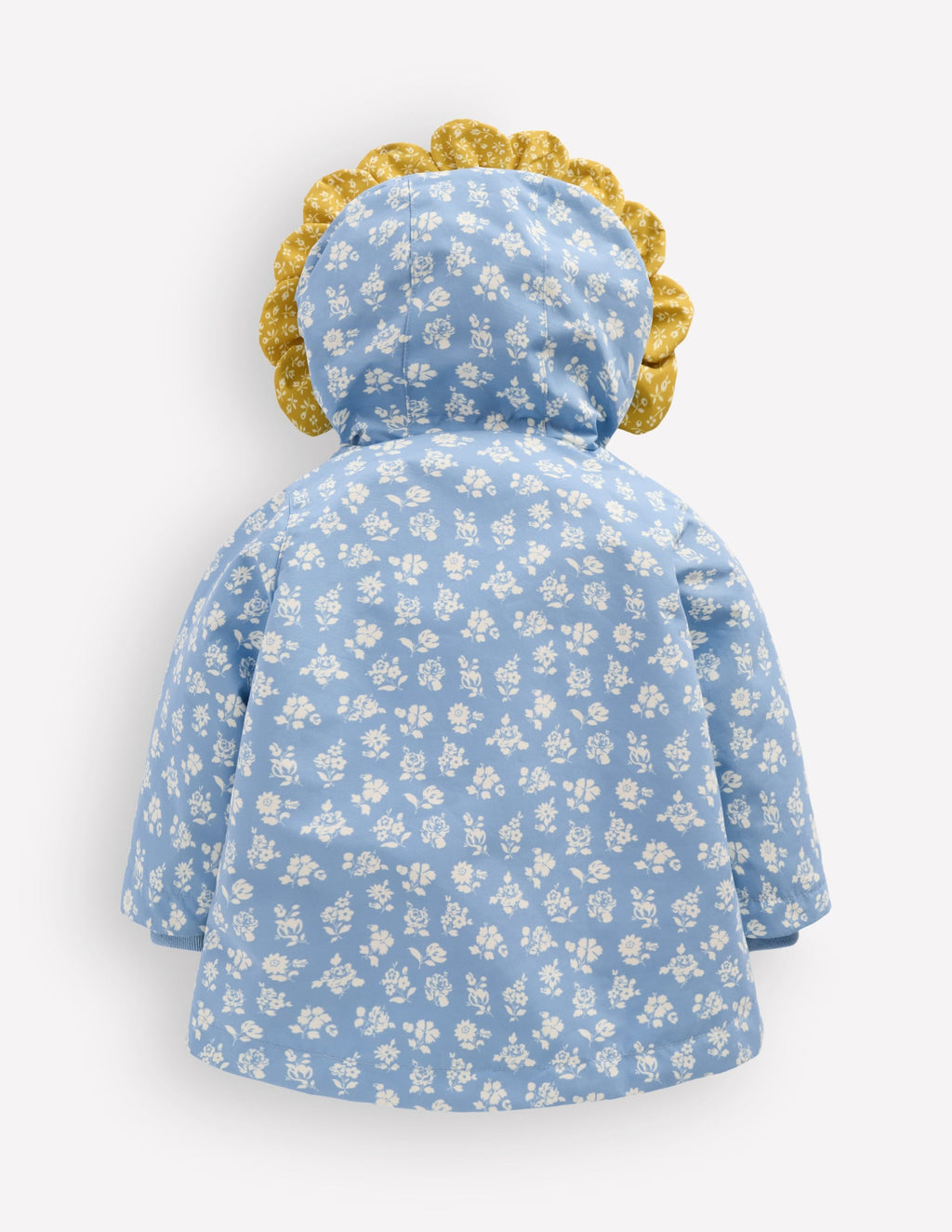 Showerproof Fisherman Coat-Glacier Blue Ditsy Floral