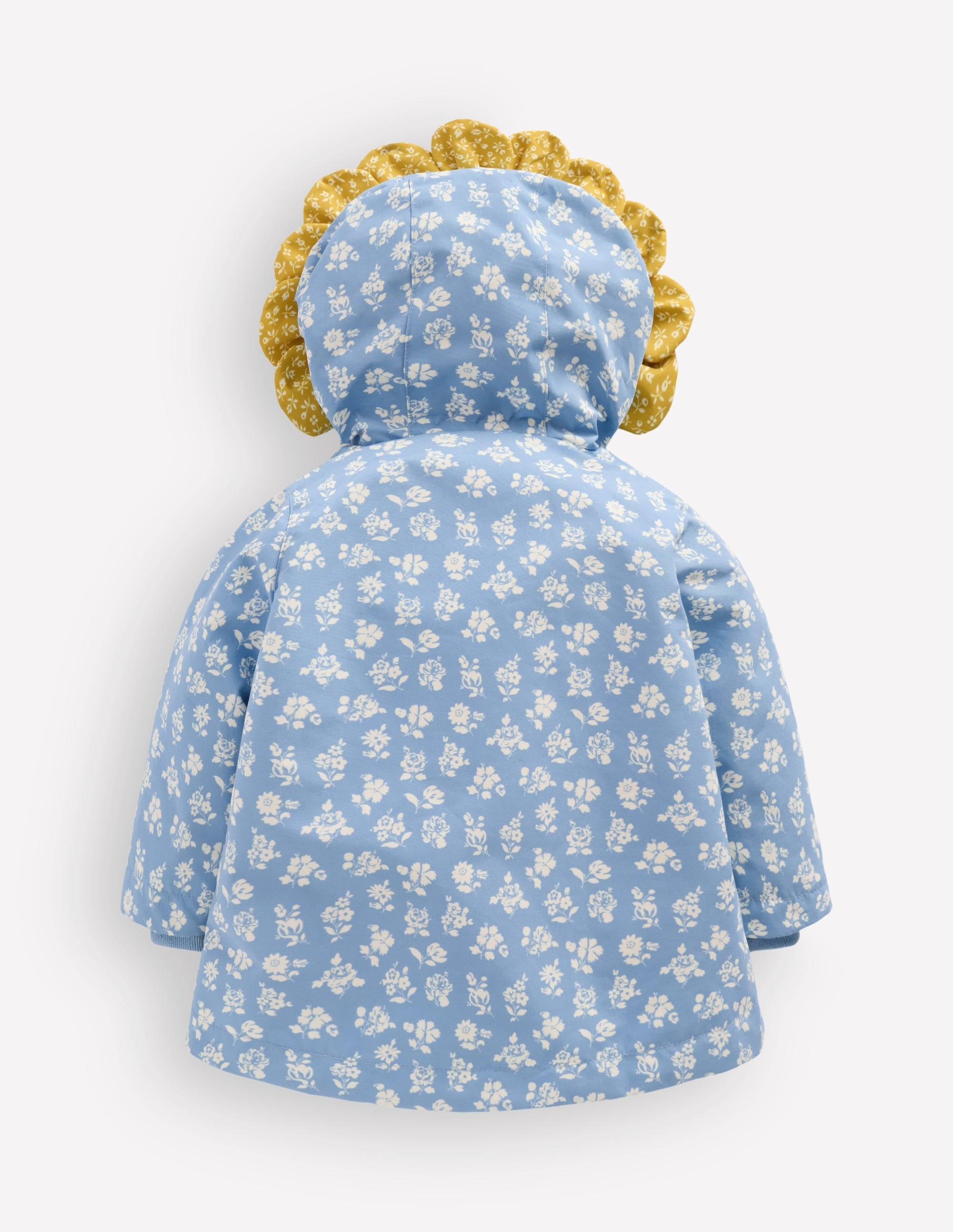 Showerproof Fisherman Coat-Glacier Blue Ditsy Floral