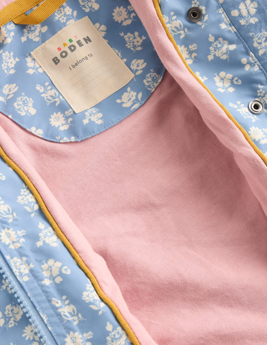 Showerproof Fisherman Coat-Glacier Blue Ditsy Floral