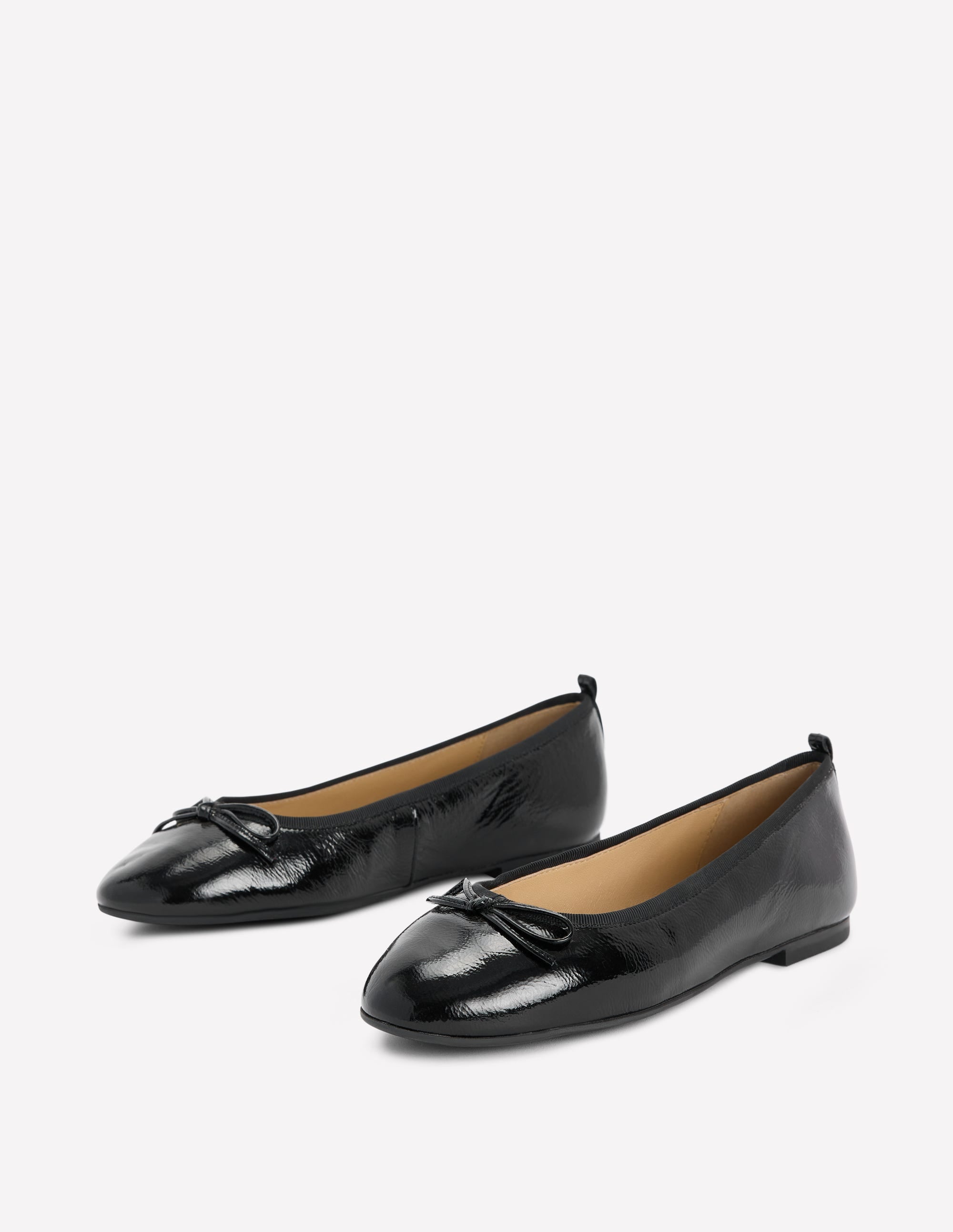Patti Round Toe Ballet Flat-Black