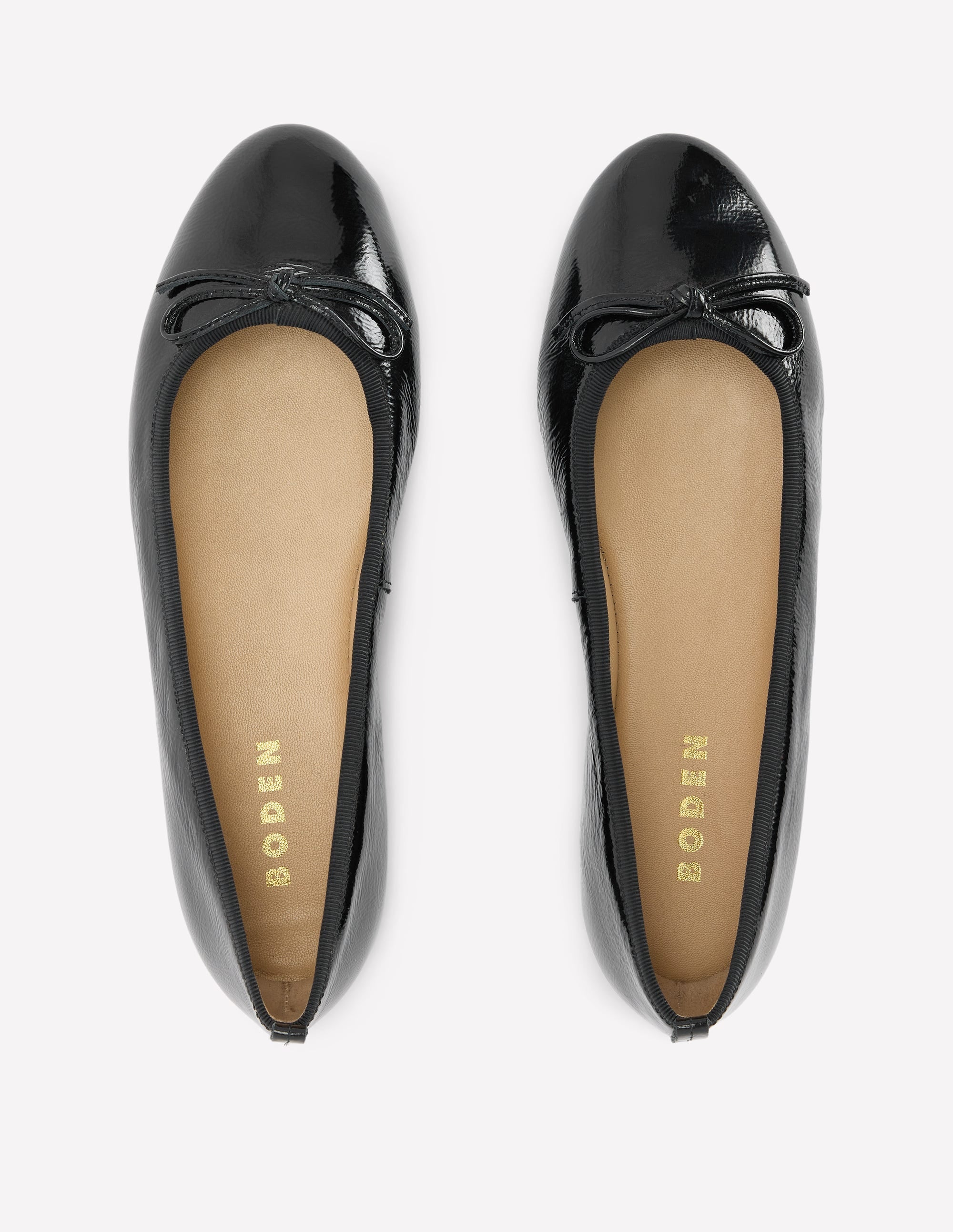 Patti Round Toe Ballet Flat-Black