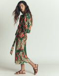 Eli Seamed Sleeve Jersey Dress-Hunter Green, Bohemia Dream
