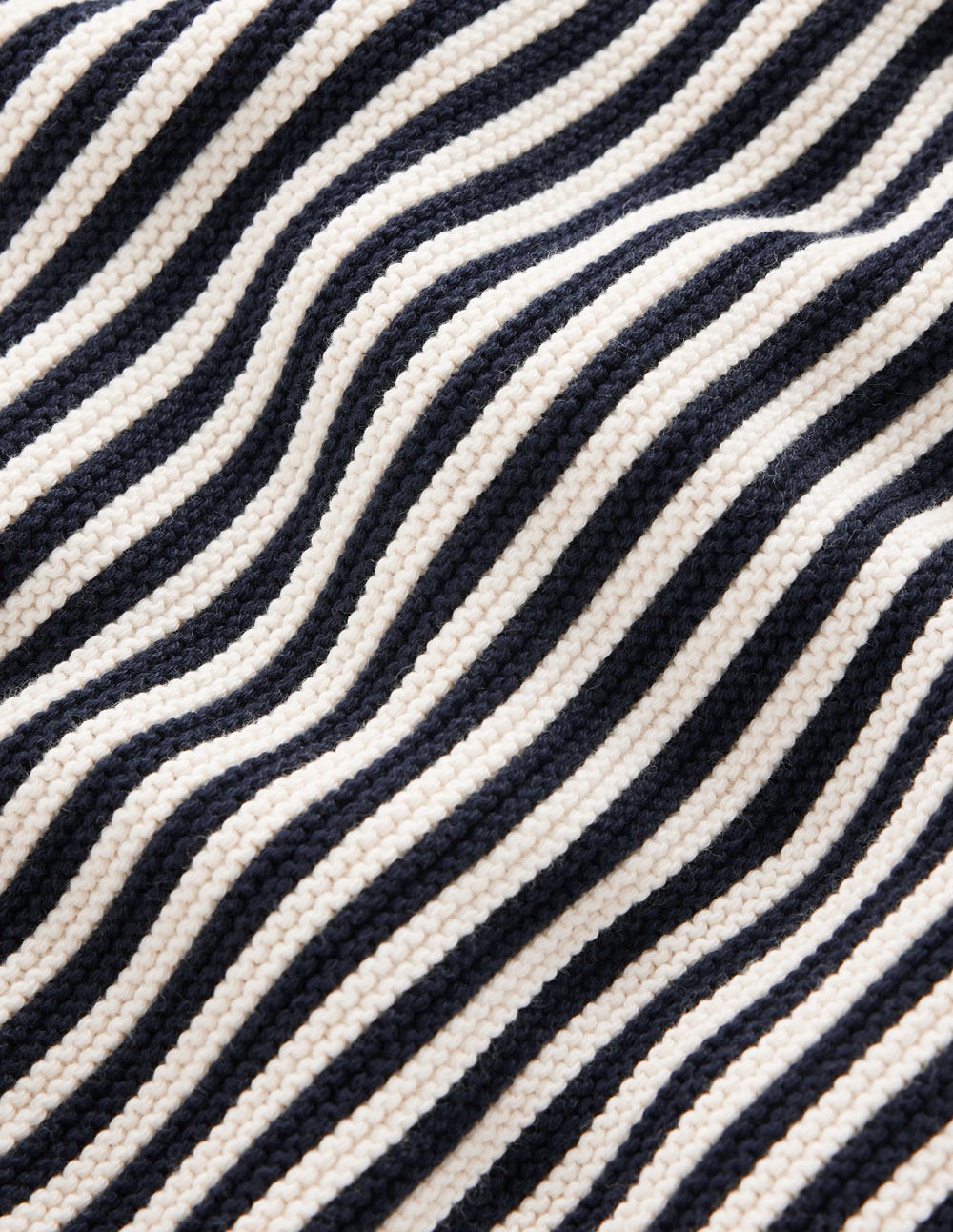 Stitch Detail Jumper-Navy, Ivory